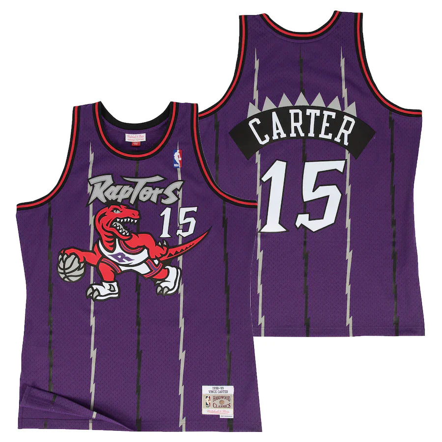 Toronto Raptors Vince Carter Mitchell & Ness Purple 1998-99  Classic Swingman Jersey
