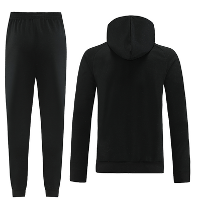 Manchester United Hooded Tracksuit - Black